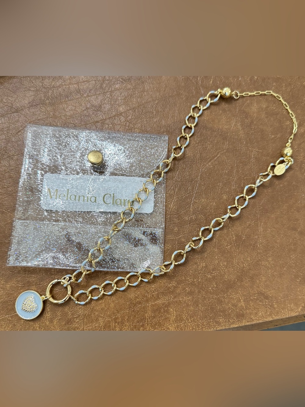 New! By Melania Clara -Penny Lane Necklace -Magnetic closure & adjustable length